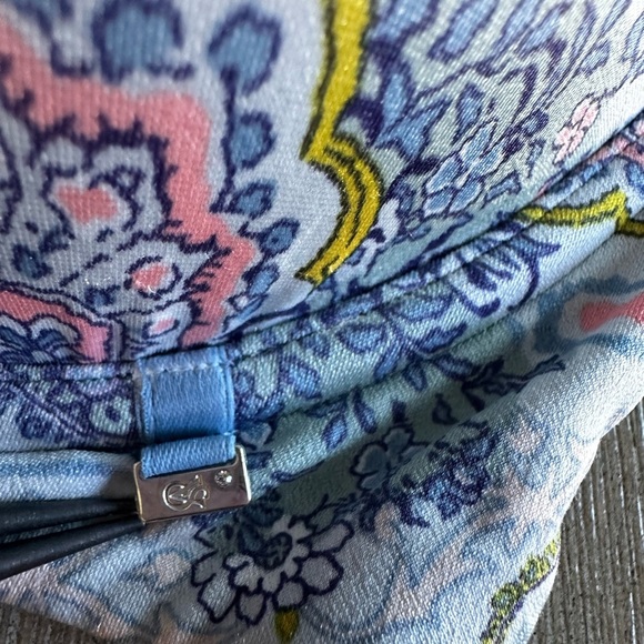 Victoria's Secret very sexy multi-way mauve Lace and Blue Paisley Bra Set 32d - Picture 7 of 7